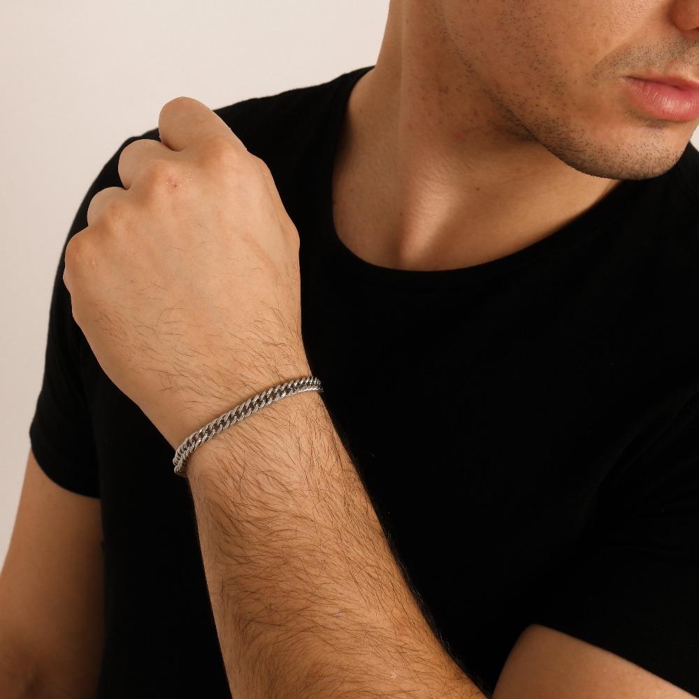 Pulseira de Aço Masculina - Universo Maschio