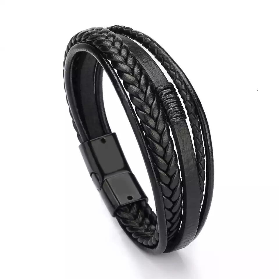 Pulseira Masculina Black Cod. 07745 - Universo Maschio