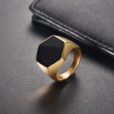 Anel Masculino Dourado - Universo Maschio