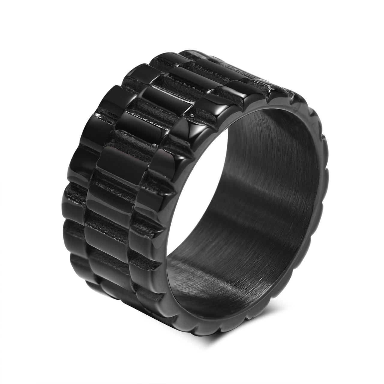 Anel Masculino Preto 11mm - Universo Maschio