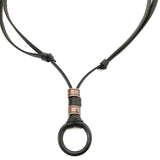 Cordão Masculino Universo Maschio de Couro Cod. 07183 - Universo Maschio