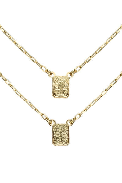 Escapulário Banhado a Ouro 18k Cod. 08206 - Universo Maschio