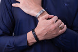 Pulseira Black Masculina Cod. 08171 - Universo Maschio
