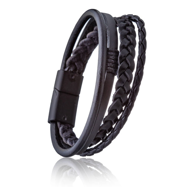 Pulseira Masculina All Black - Universo Maschio