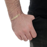 Pulseira " O Senhor é o meu Pastor e nada me faltará" Banhada a Ouro 18k Cod. 07875 - Universo Maschio