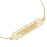 Pulseira " O Senhor é o meu Pastor e nada me faltará" Banhada a Ouro 18k Cod. 07875 - Universo Maschio