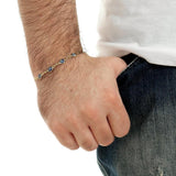 Pulseira Olho Grego Banhada a Ouro 18k Cod. 07890 - Universo Maschio